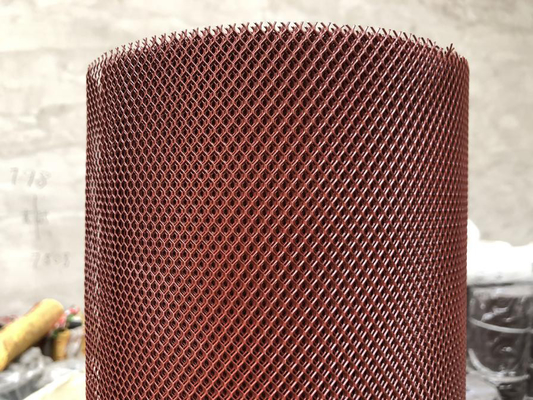 PVC غمس شبكة مزراب الحرس مع لوحة 11 - 100MM قصيرة الملعب اللون الأحمر